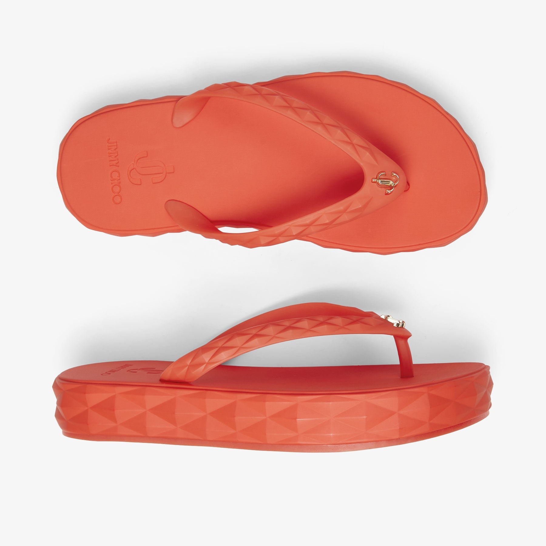 Tongs Diamond en caoutchouc - Paprika