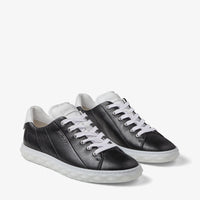 Diamond low leather trainers - Black