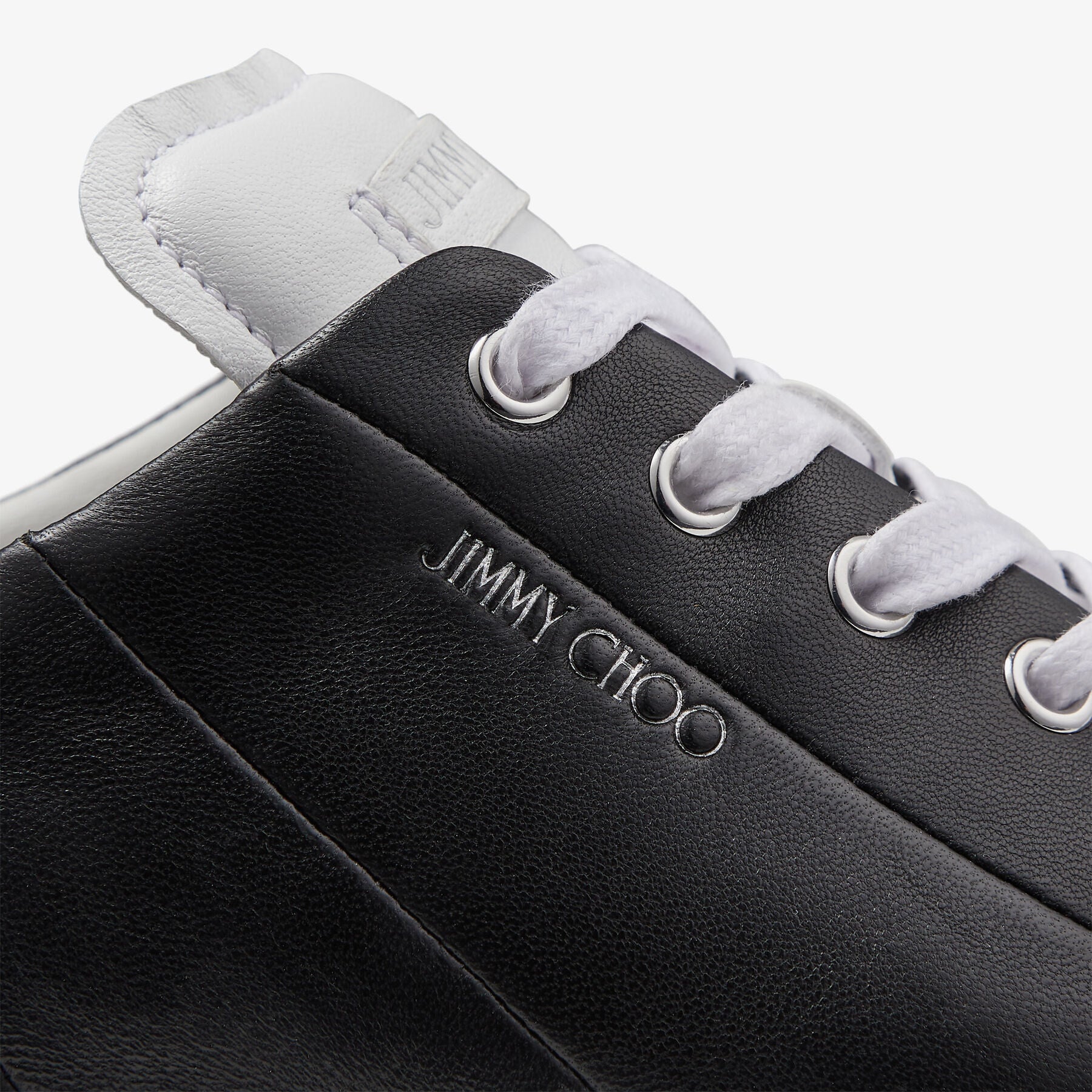 Diamond low leather trainers - Black