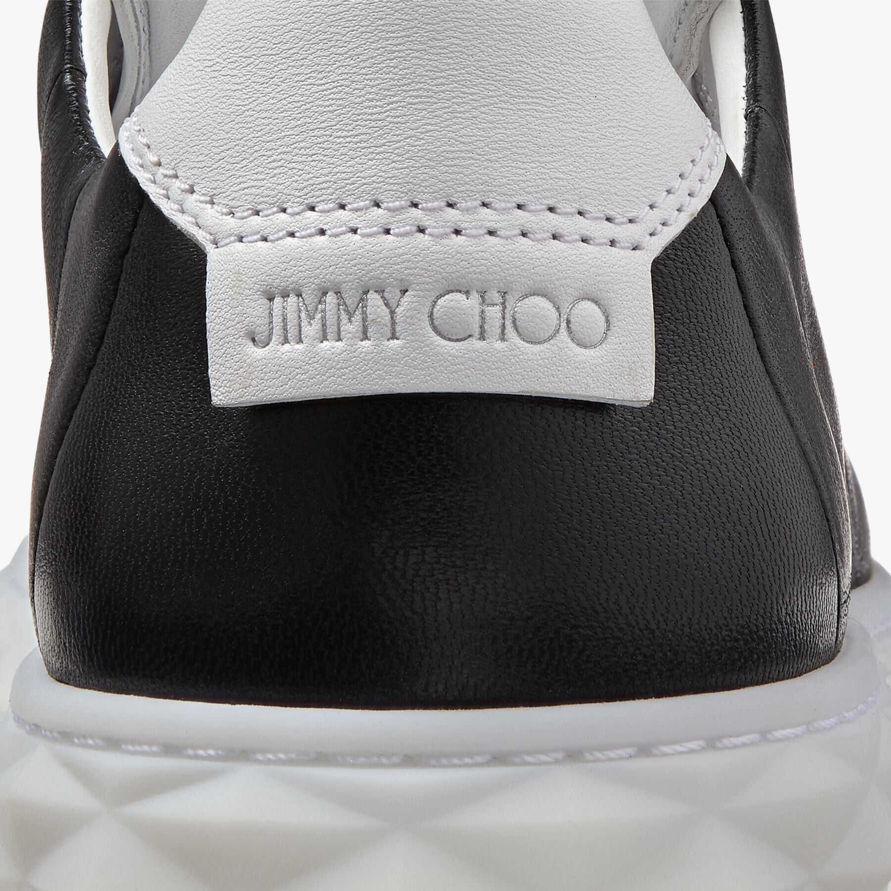 Diamond low leather trainers - Black