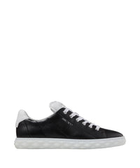 Diamond low leather trainers - Black
