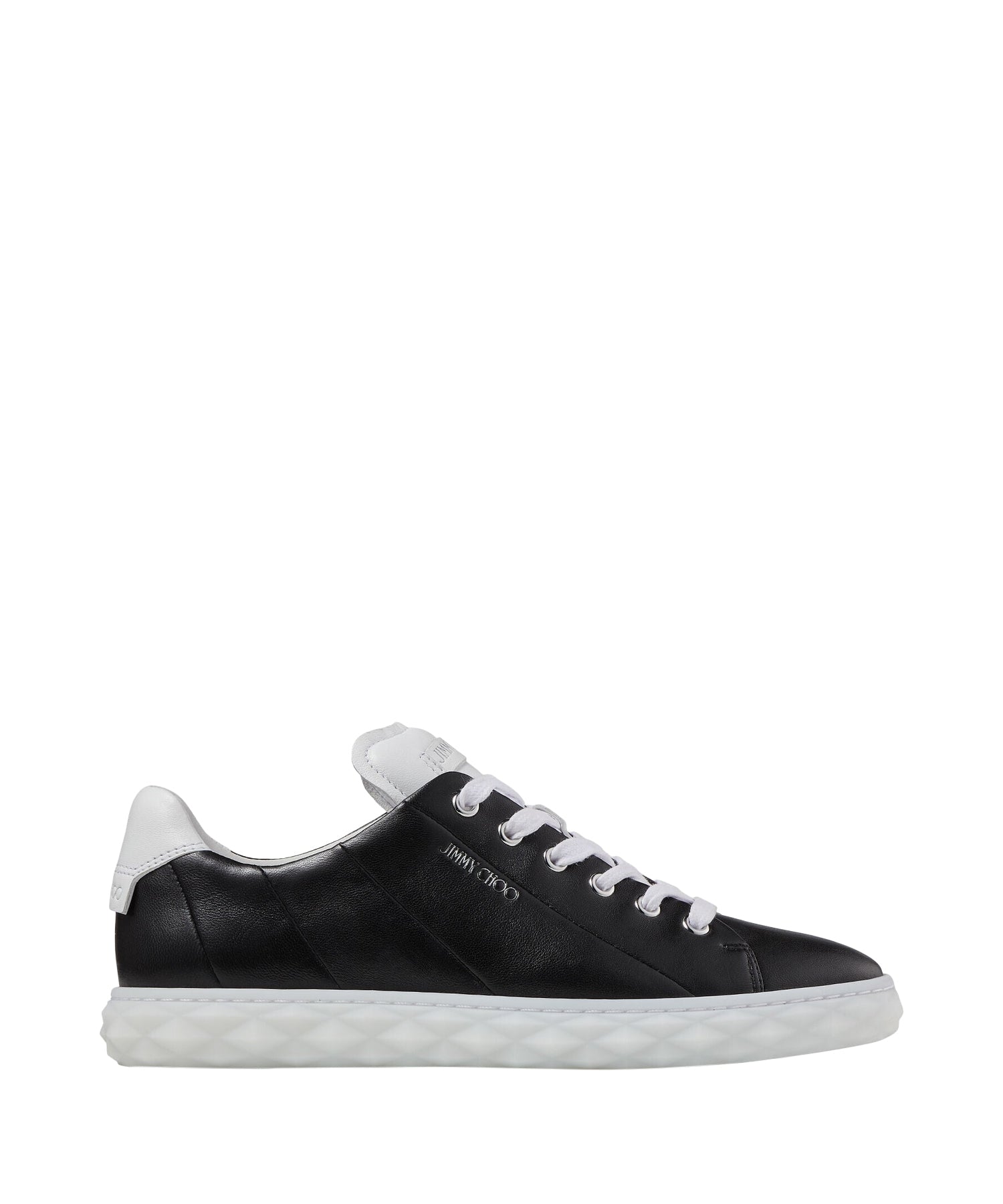 Diamond low leather trainers - Black