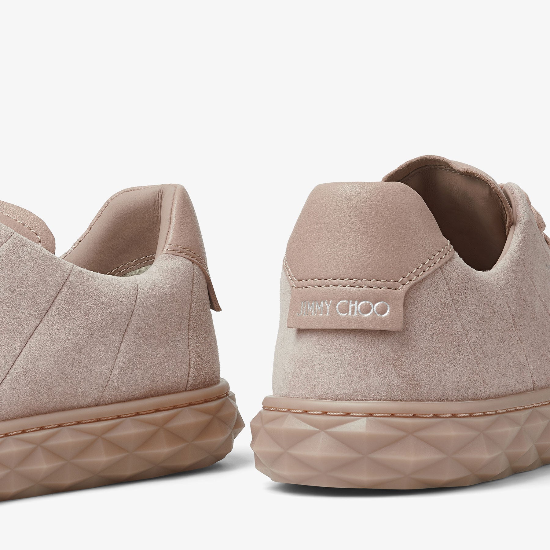 Diamond suede pearl trainers - Ballet Pink & Ballet Pink