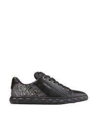 Sneakers Lumière en cuir avec paillettes - Black & Anthracite