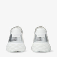 Sneakers Diamond Light Maxi en cuir métallisé - Argent