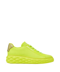 Sneakers Diamond basses à plateforme en maille verre - Apple Green