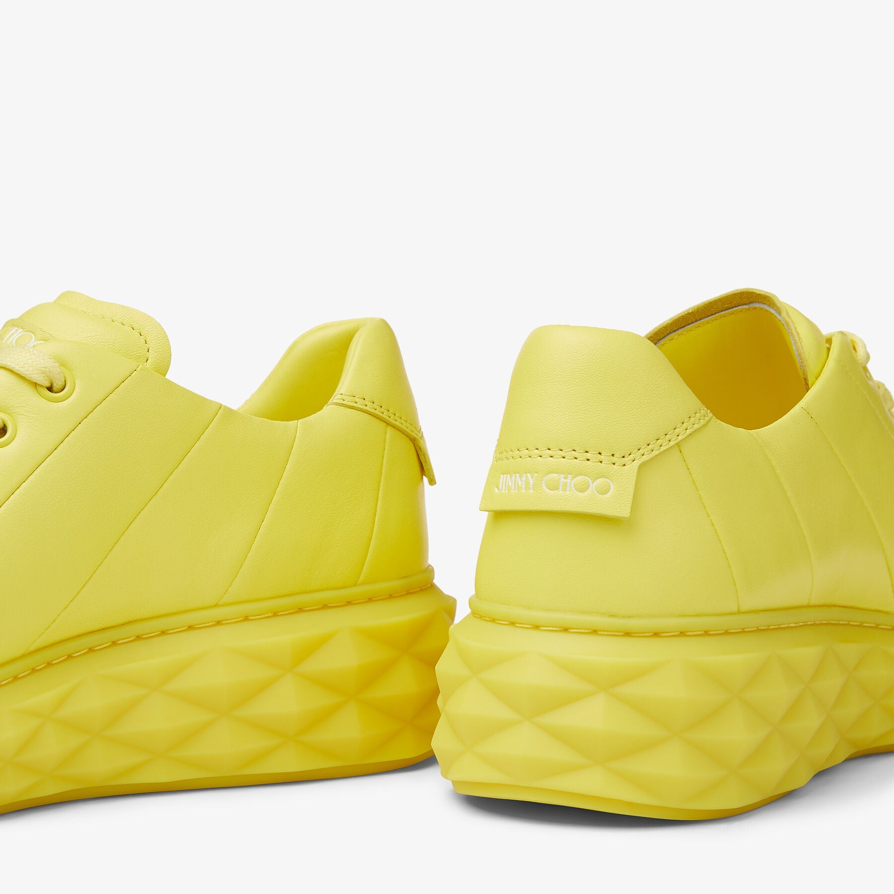 Sneakers Diamond en cuir - Soft Yellow