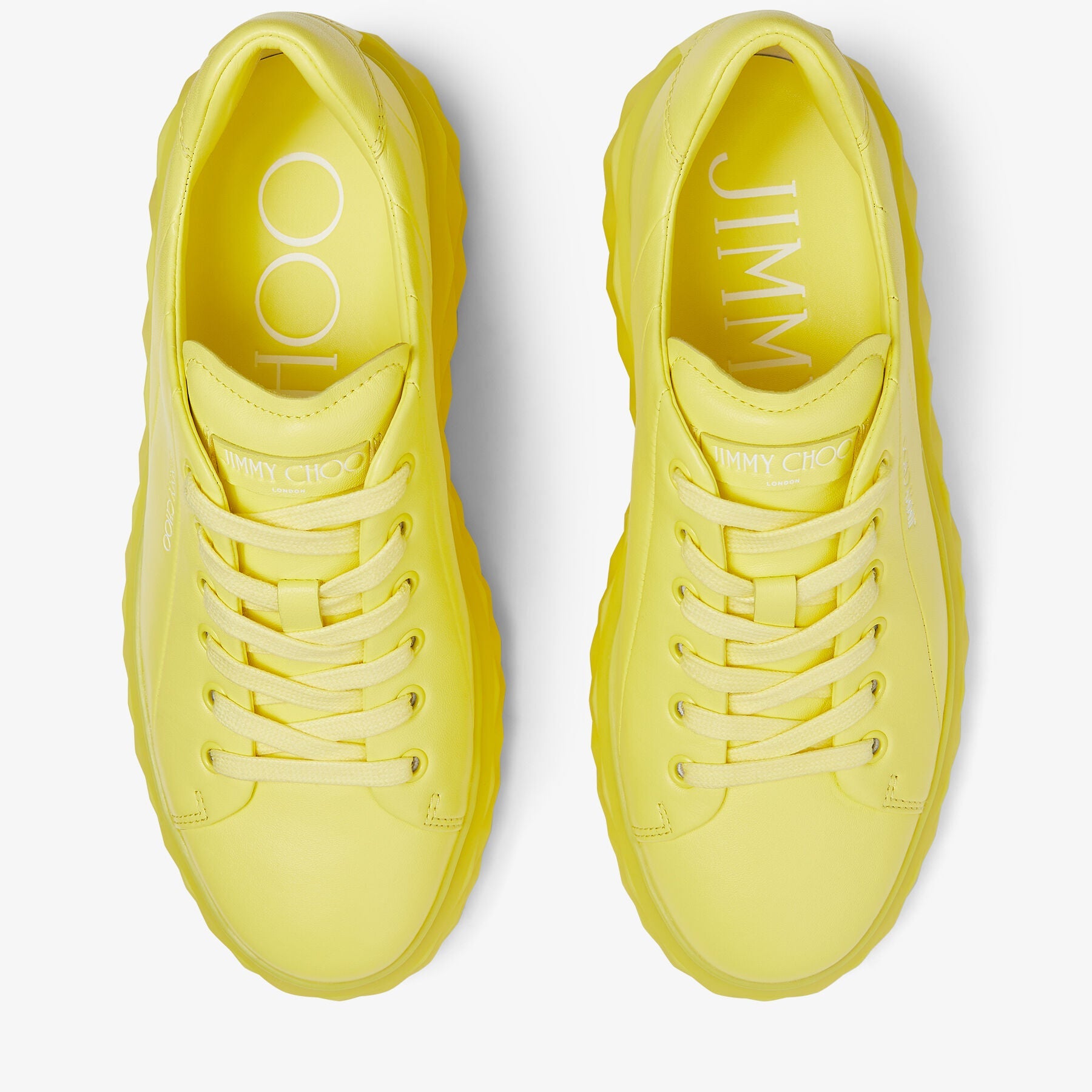 Sneakers Diamond en cuir - Soft Yellow