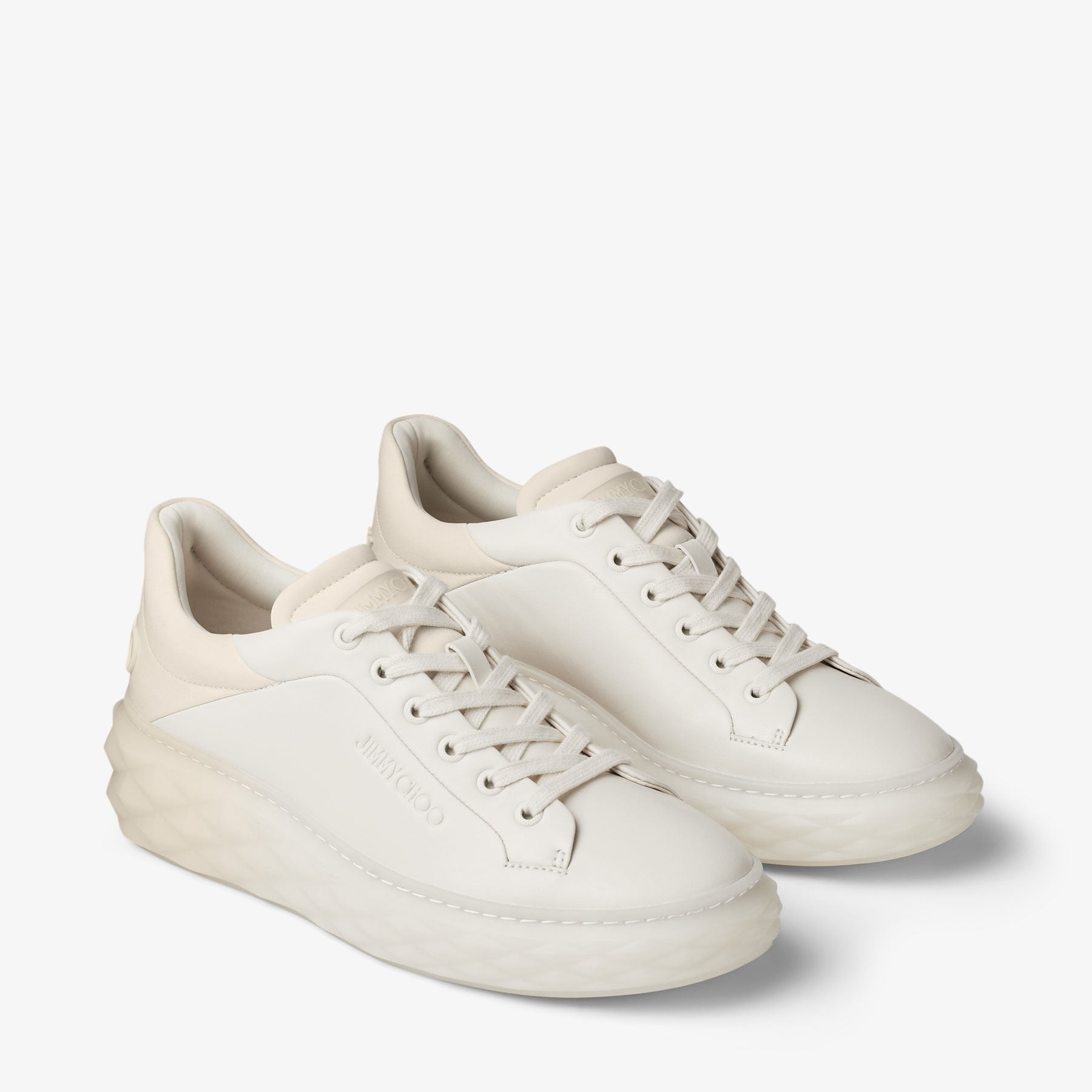 Sneakers Diamond en cuir - Latte & Bamboo Mix