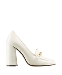 Mocassins Diamond 100 en cuir à chaîne - Latte