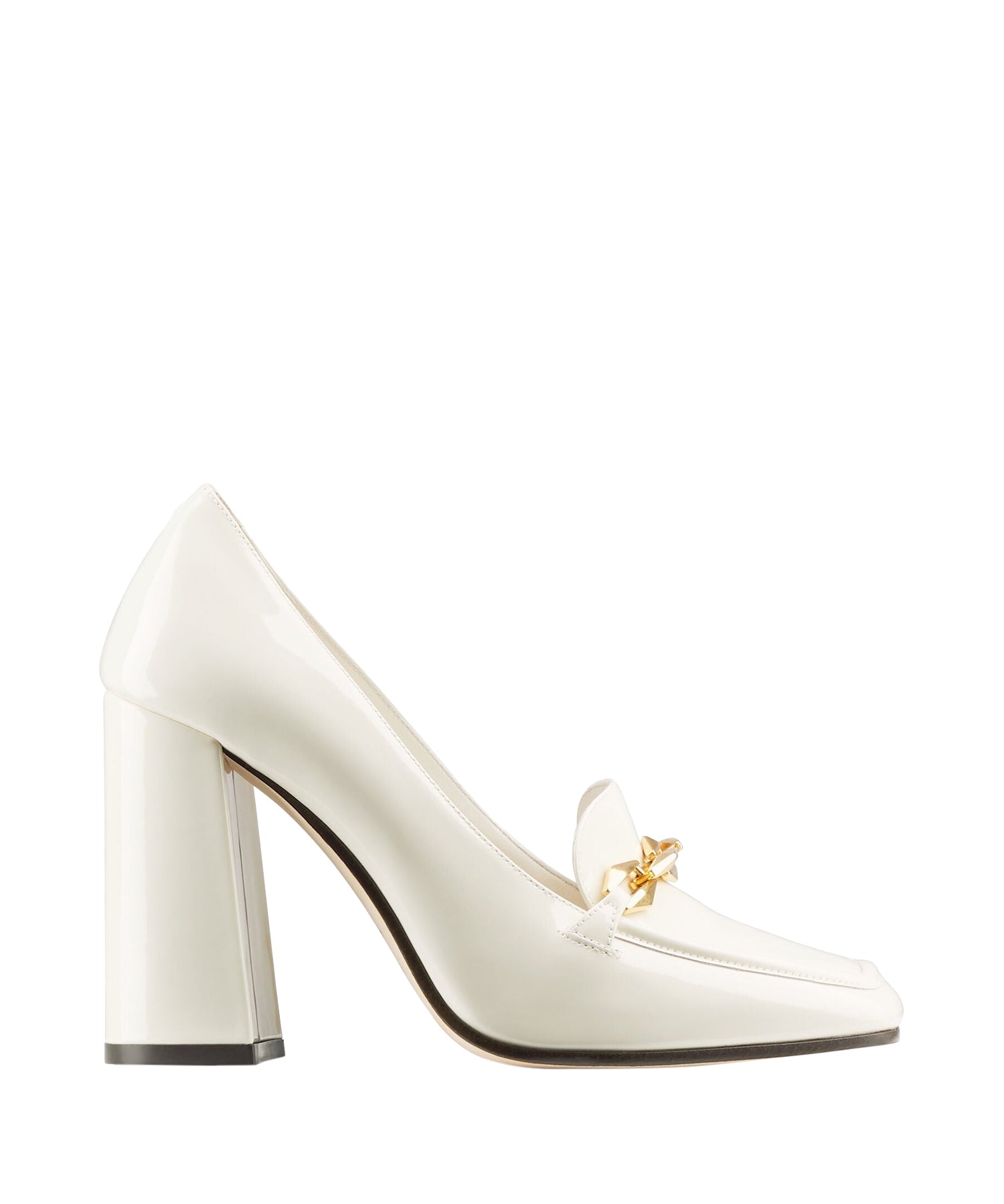 Mocassins Diamond 100 en cuir à chaîne - Latte