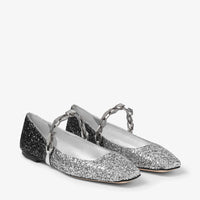 Ballerines Diamond plates à paillettes - Silver & Black