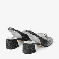 Slingbacks Diamond à bride arrière 45 pailleté - Silver & Black