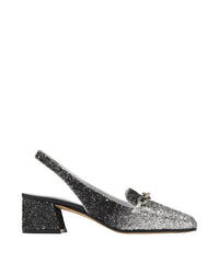 Slingbacks Diamond à bride arrière 45 pailleté - Silver & Black