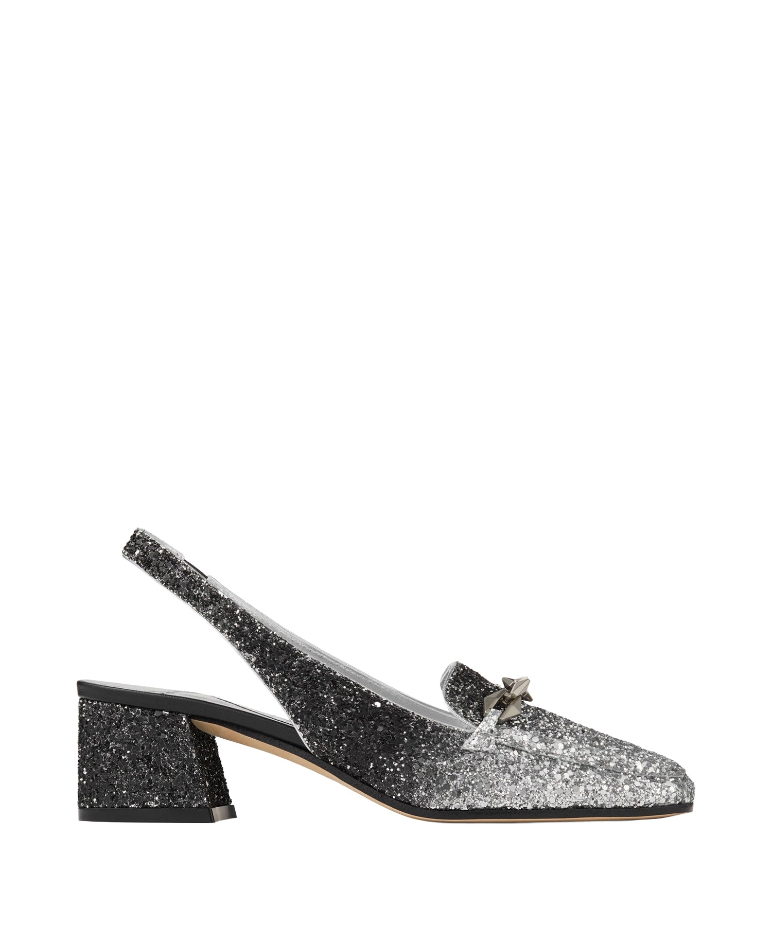 Slingbacks Diamond à bride arrière 45 pailleté - Silver & Black