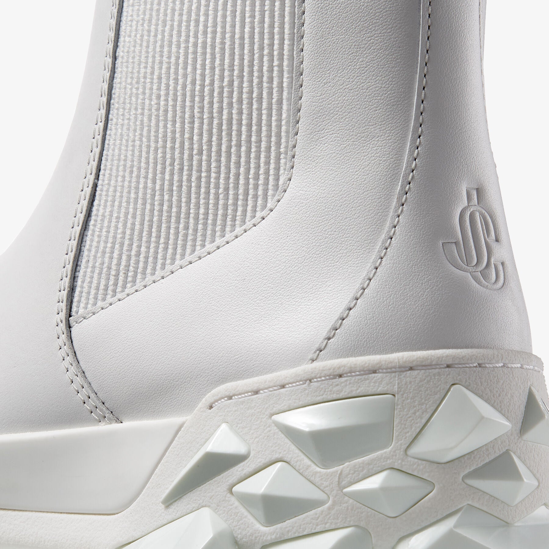 Bottines Diamond X Chelsea en cuir - White Mix