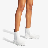 Bottines Diamond X Chelsea en cuir - White Mix
