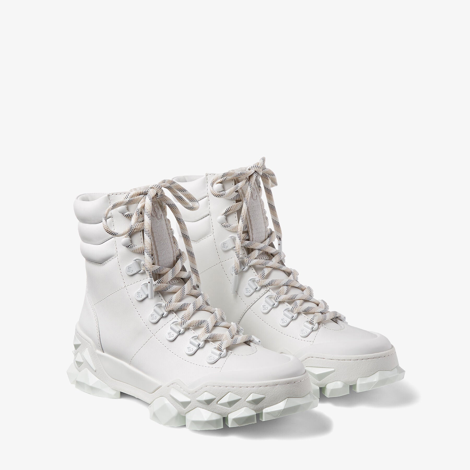 Diamond X Hike leather boots - White