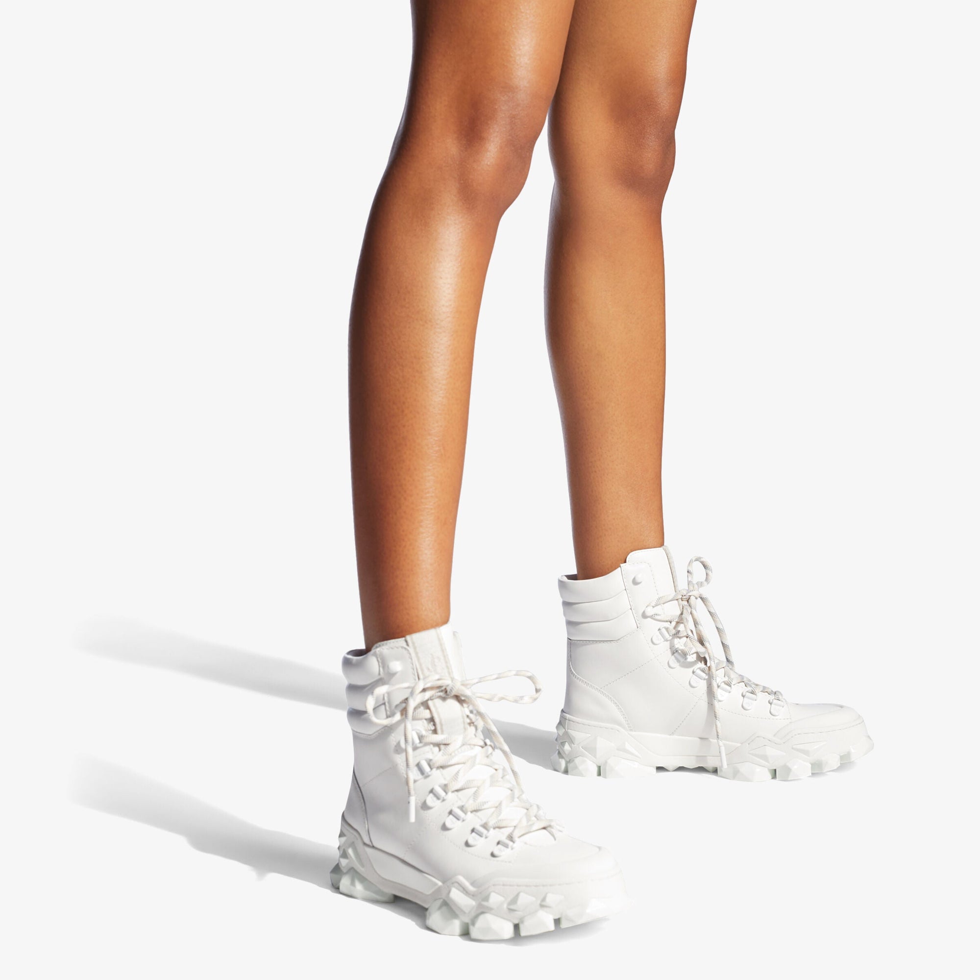 Diamond X Hike leather boots - White
