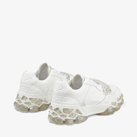 Sneakers Diamond en cuir - White & Crystal