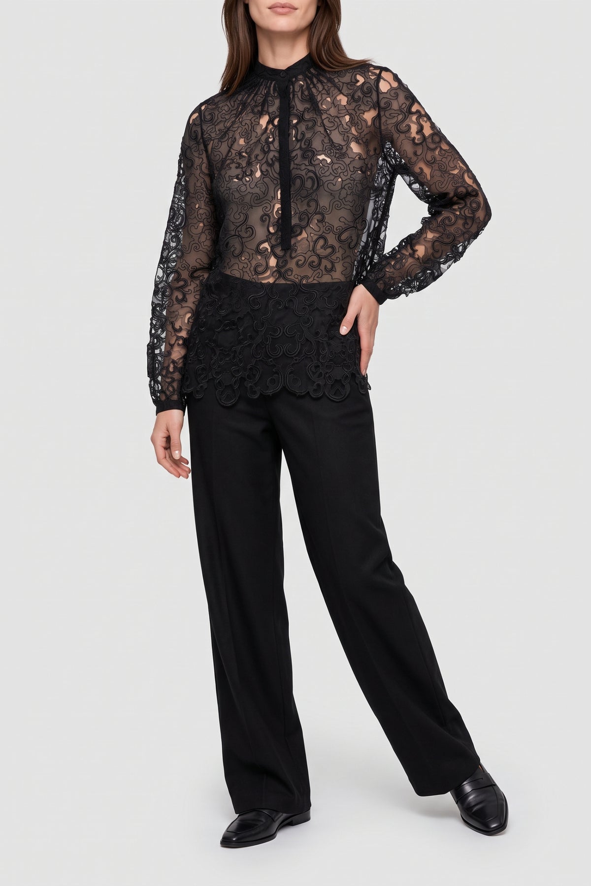 Black / Blouse Dietrich en soie - Black