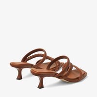 Diosa 50 mules in leather - Tan