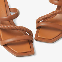 Diosa 50 mules in leather - Tan