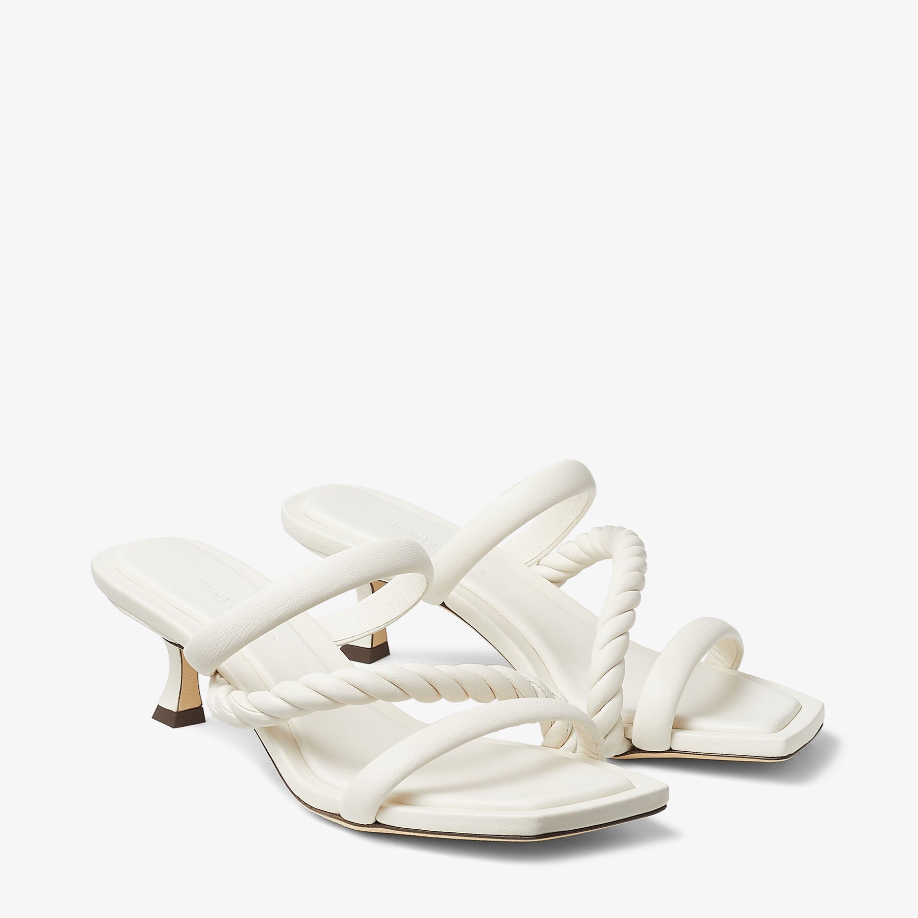 Mules Diosa 50 en cuir - Latte
