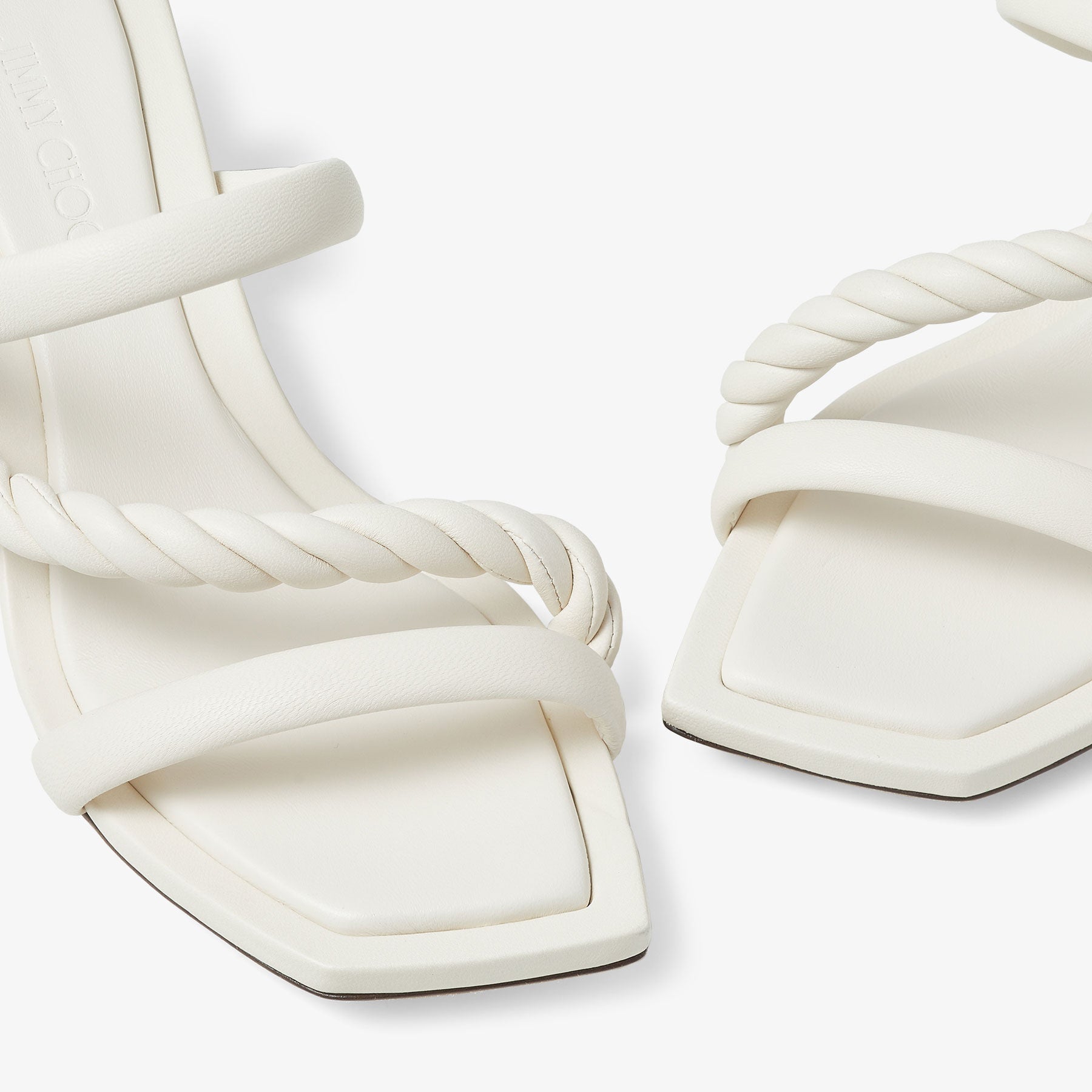 Mules Diosa 50 en cuir - Latte