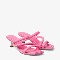 Mules Diosa 50 en cuir - Candy Pink