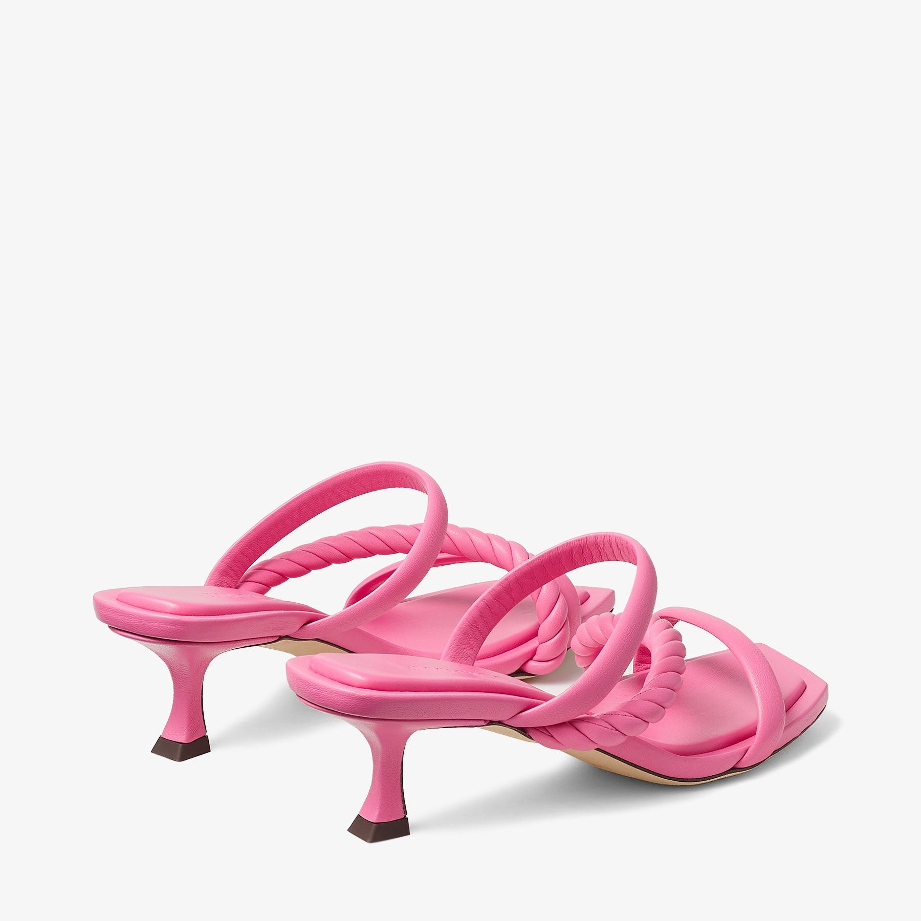 Mules Diosa 50 en cuir - Candy Pink