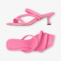 Mules Diosa 50 en cuir - Candy Pink