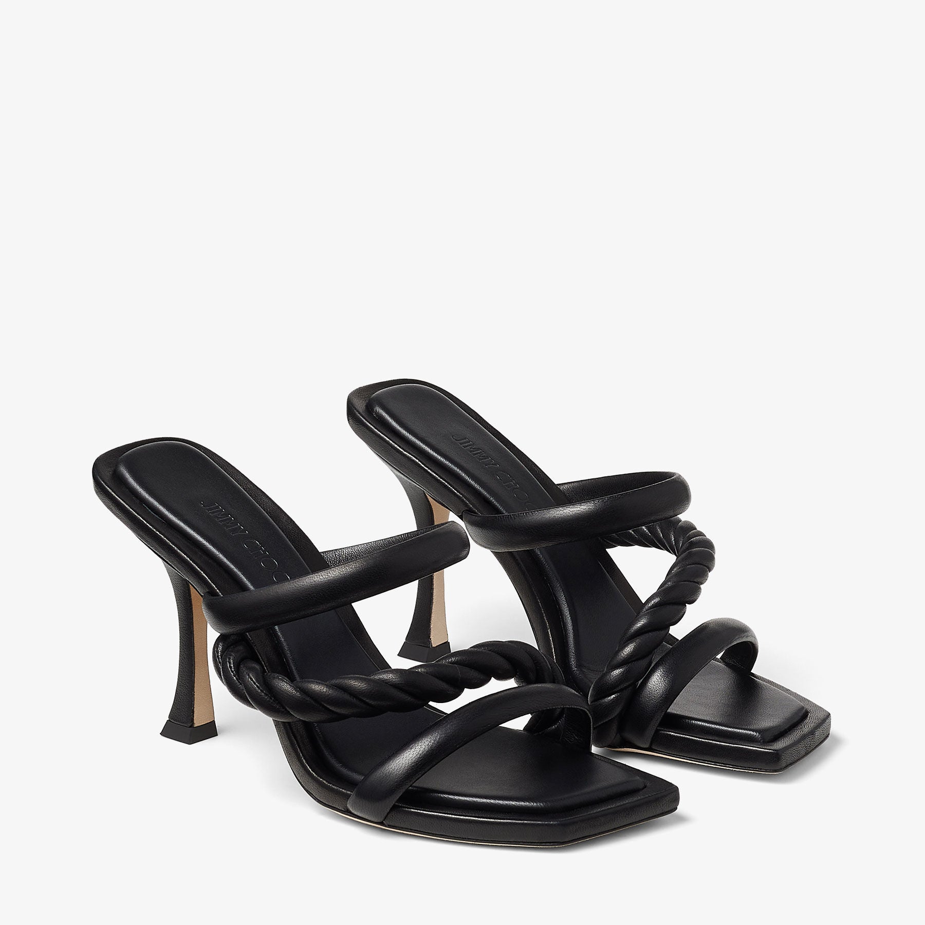 Mules Diosa 90 en cuir - Black