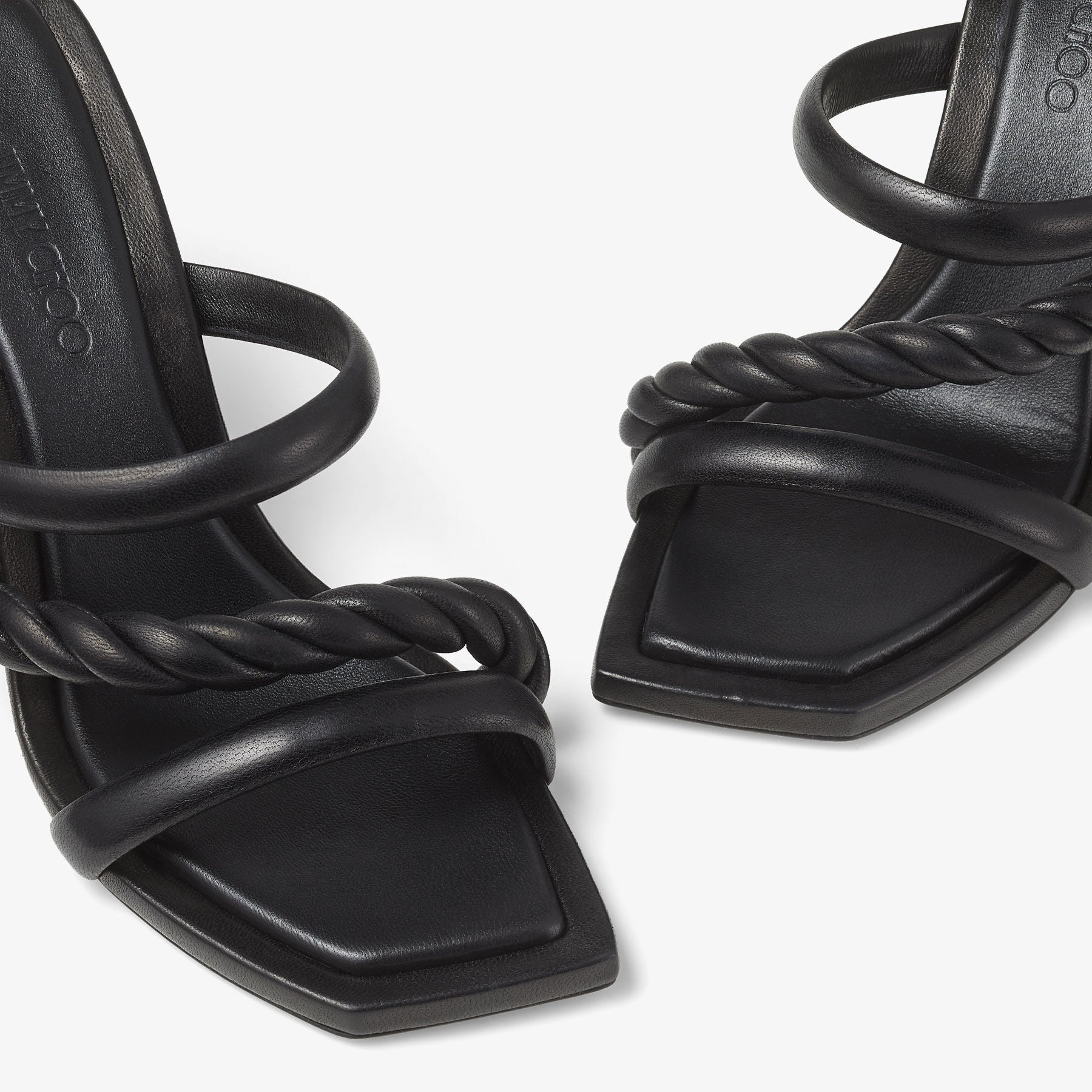 Mules Diosa 90 en cuir - Black