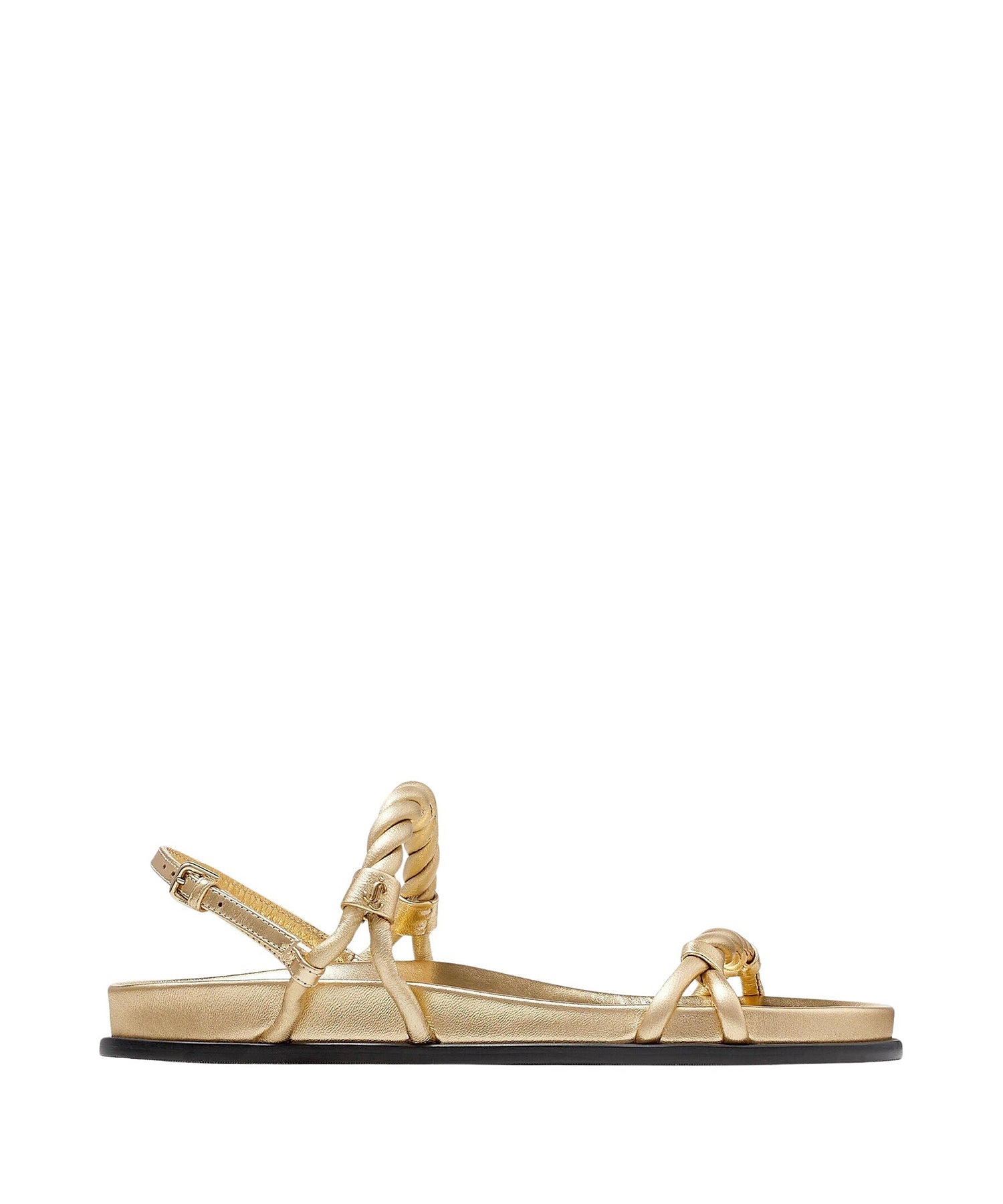 Sandales plates Diosa en cuir - Gold