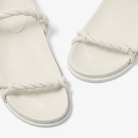 Diosa flat sandals in luxurious leather - Latte