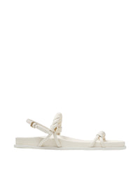 Diosa flat sandals in luxurious leather - Latte