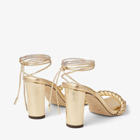 Diosa 85 sandals in leather - Gold