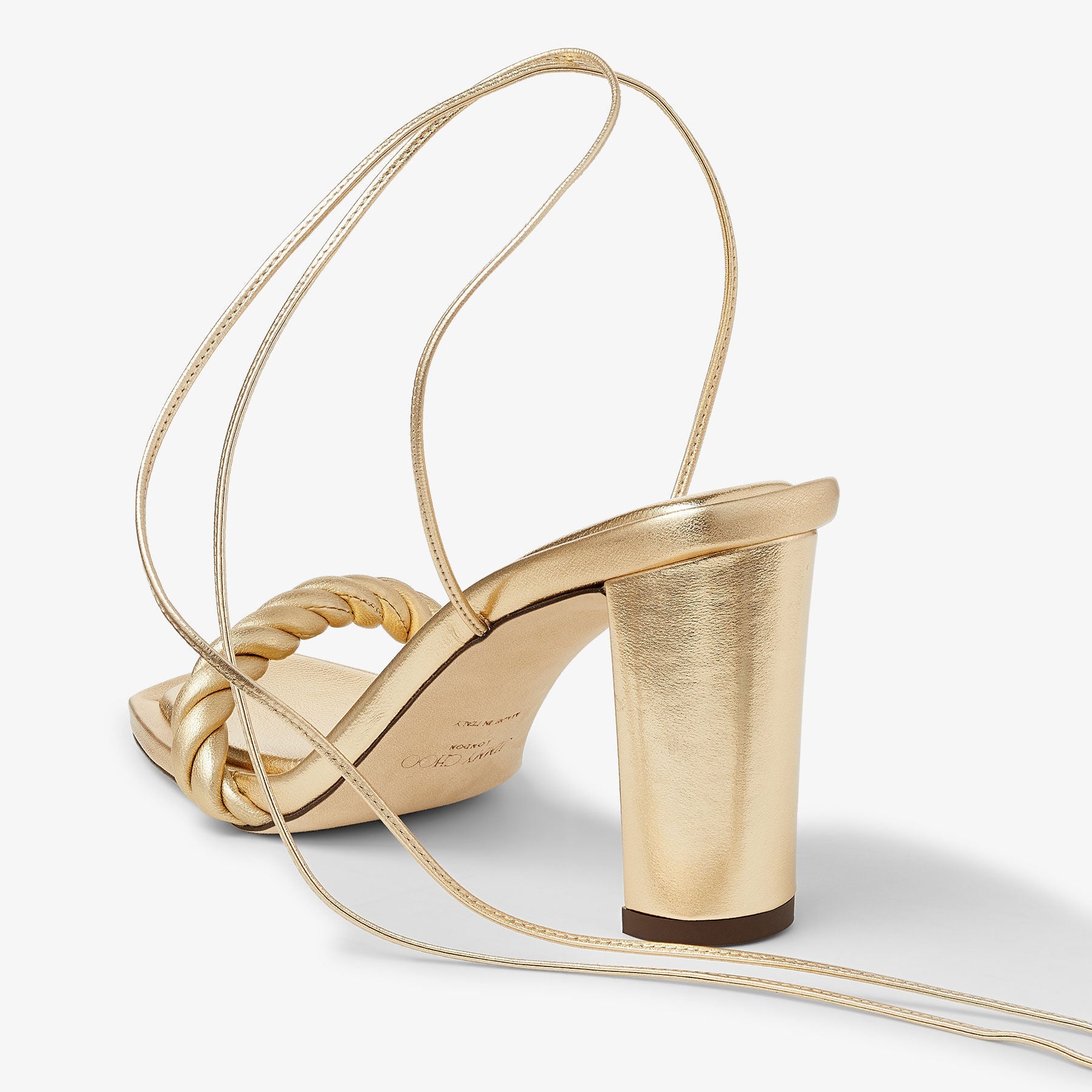 Diosa 85 sandals in leather - Gold