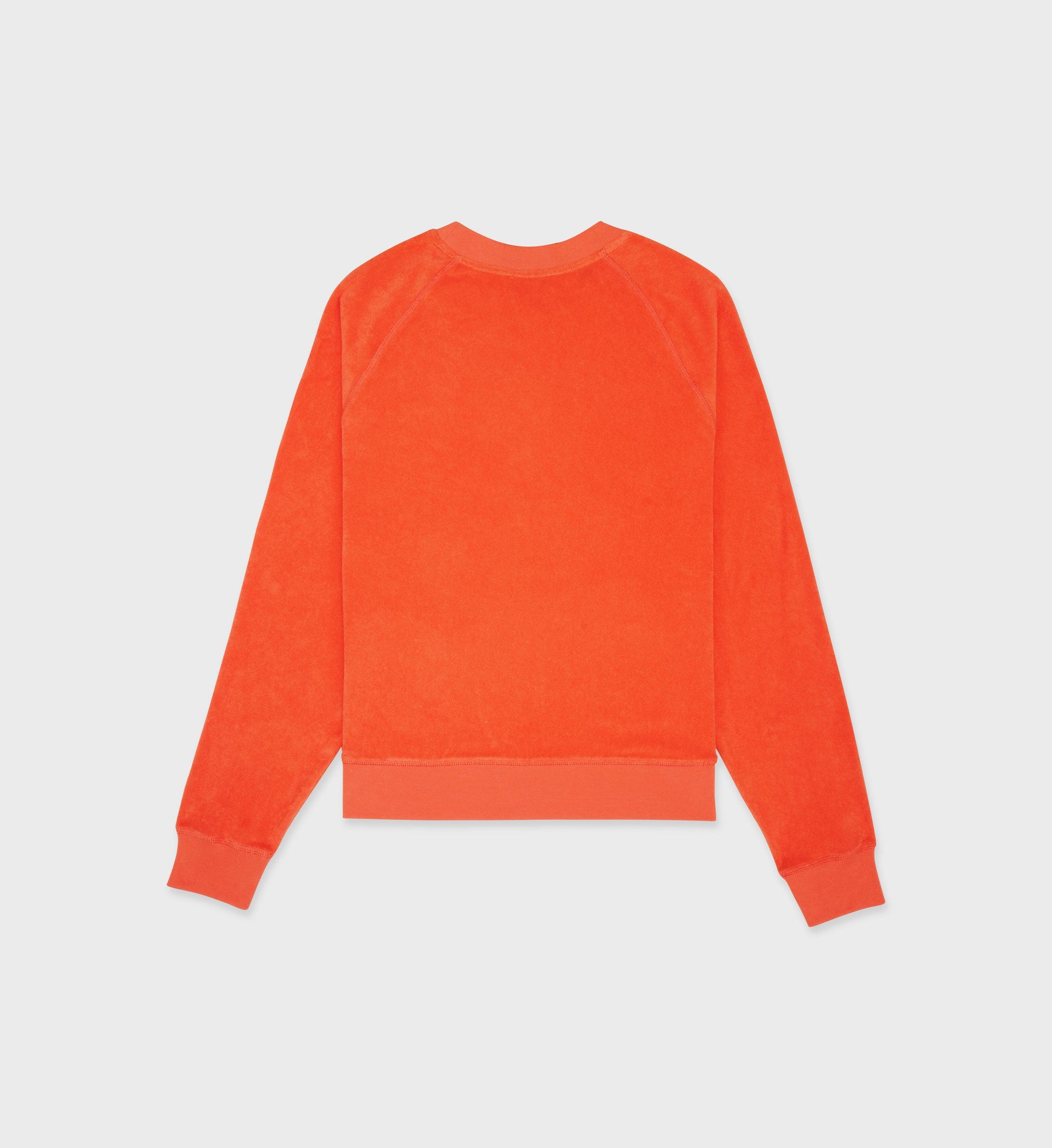 Disco Terry Raglan Sweater - Cerise & White