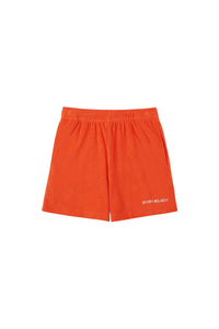 Short à poches en velours - Cerise