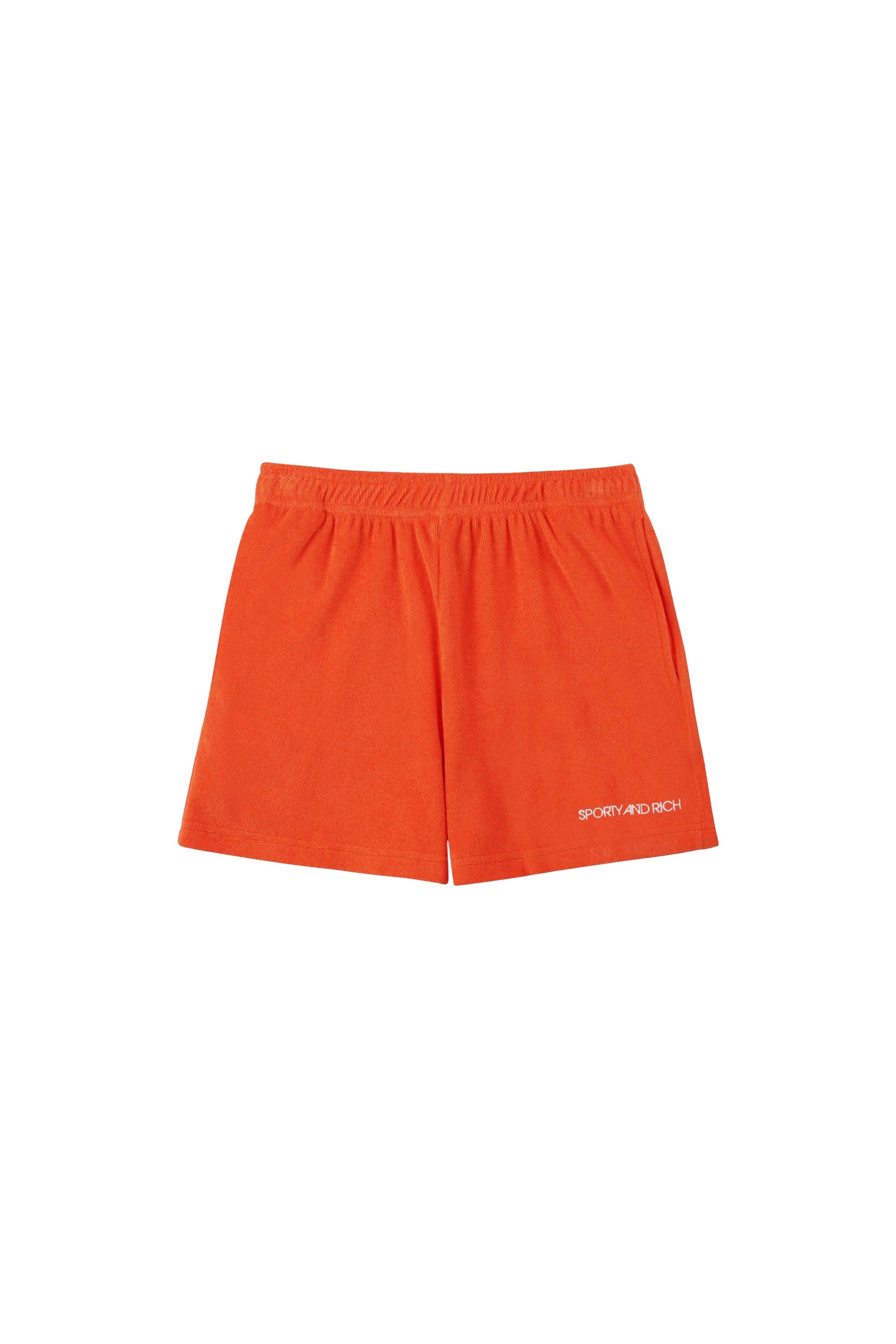 Short de sport Disco en éponge  - Cerise & Blanc