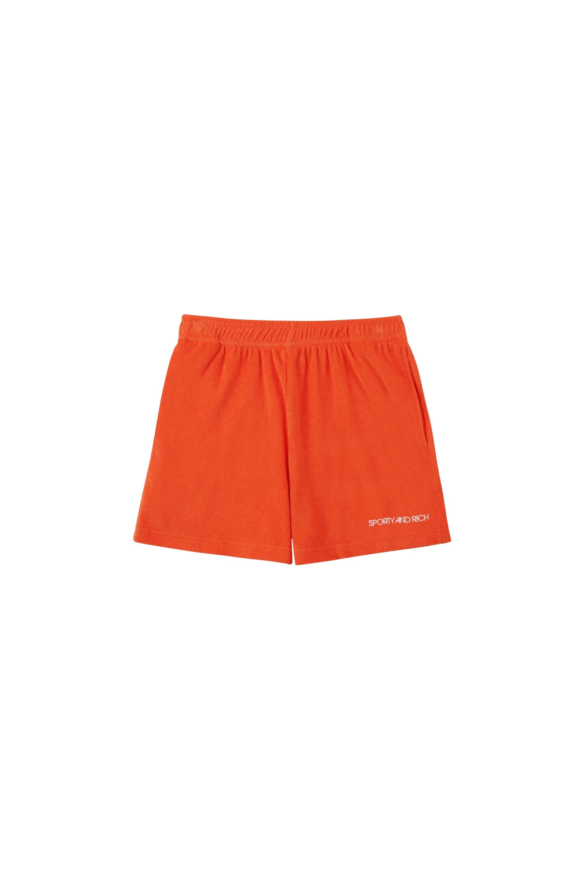 Disco Terry Short - Cerise & White