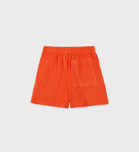 Disco Terry Short - Cerise & White