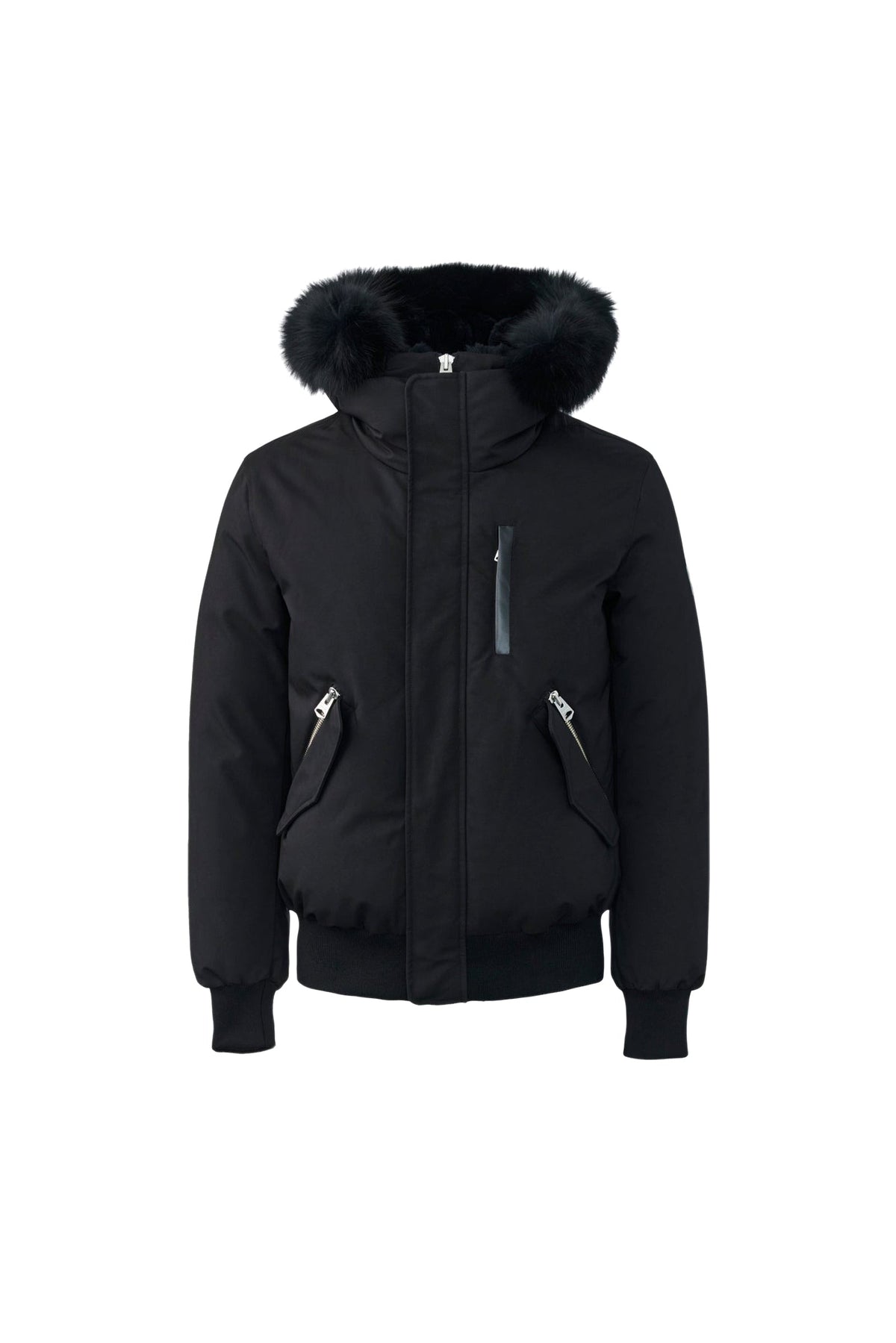 Black-Black Men's Hooded Down Jacket