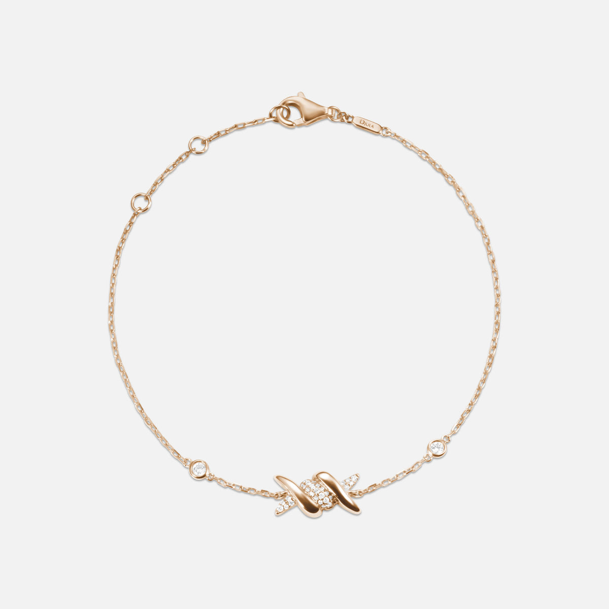 BRACELET BARBELE OR ROSE