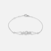BRACELET BARBELE OR BLANC