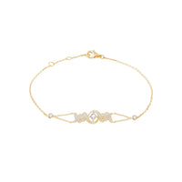 PT2_PrixTroca:1085€_VentesTroca:0_QtyTroca:1_ST:0%_Bracelet Barbelé en Or jaune 18K serti de diamants - Jaune