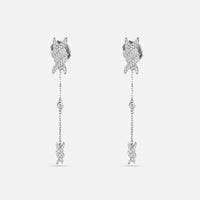 BOUCLES D OREILLES BARBELE OR BLANC