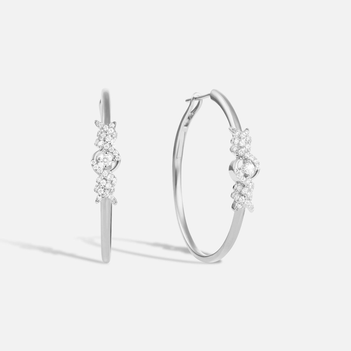 BOUCLES D OREILLES BARBELE OR BLANC